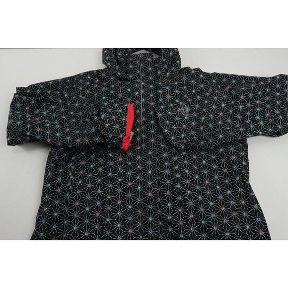 Columbia Interchange Outgrown Kids Large Black Snowflake Lined Waterproof Jacket - Picture 5 of 10